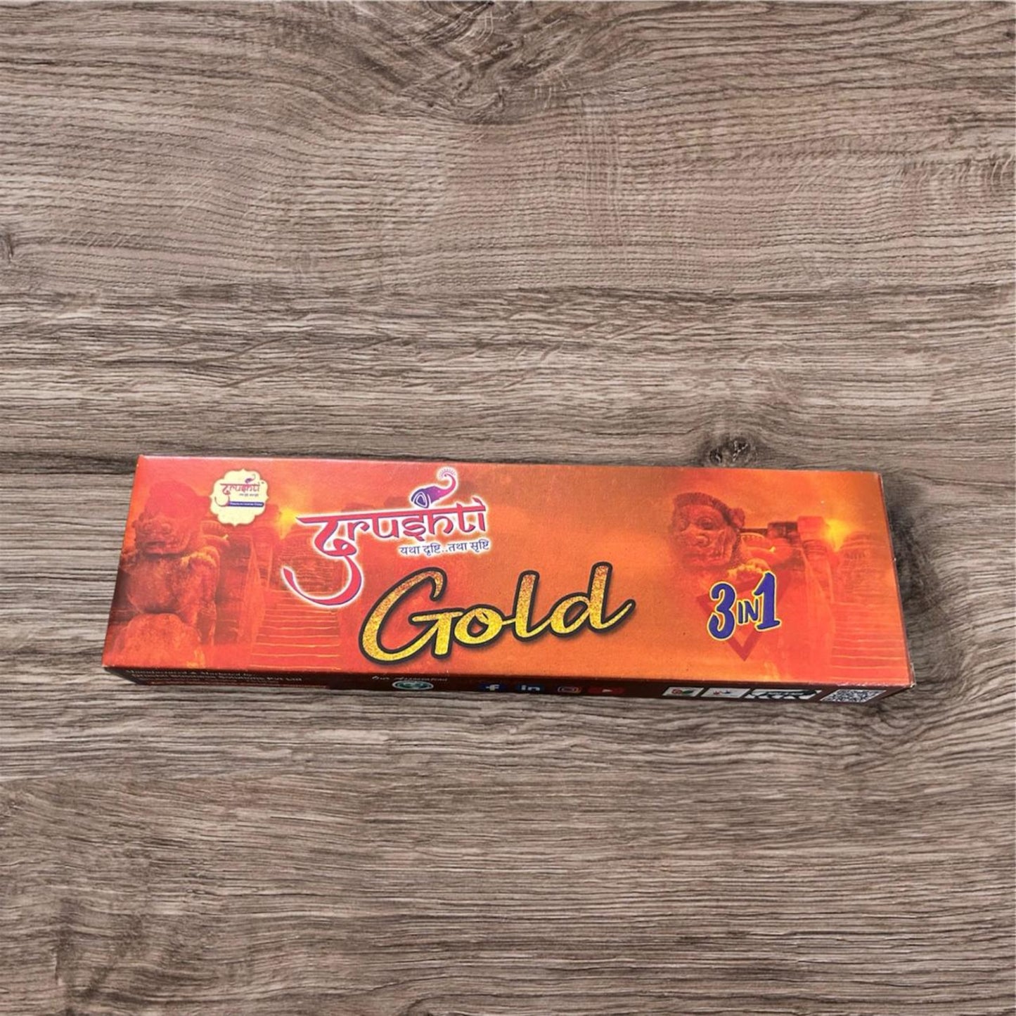 Drushti Gold Incense Sticks (Set of 12 packs)