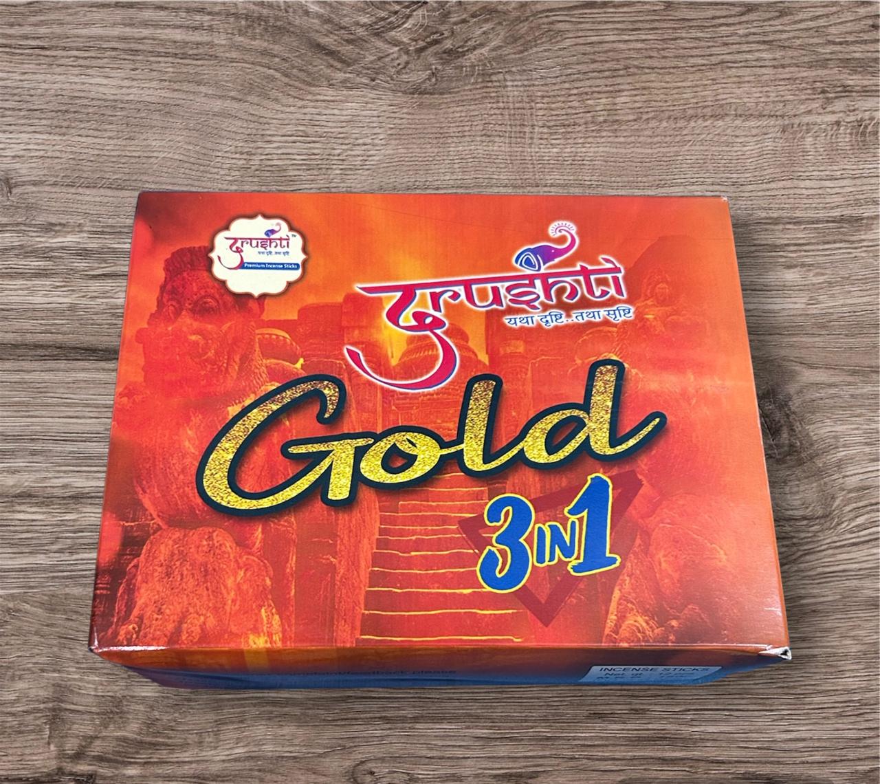 Drushti Gold Incense Sticks (Set of 12 packs)